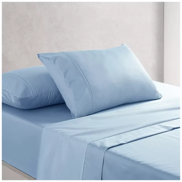 Onkaparinga Cotton Rich 1500TC Sheet Set 4 Piece King Blue