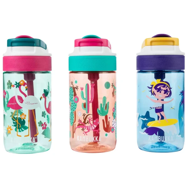 Kambukka Lagoon Kids Bottles 3 Pack x 400ml Girl