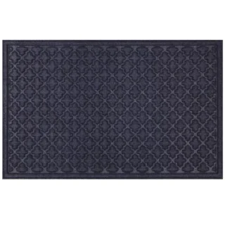 STEPGUARD Door Mat 61cm x 91cm Charcoal Cobalt Blue