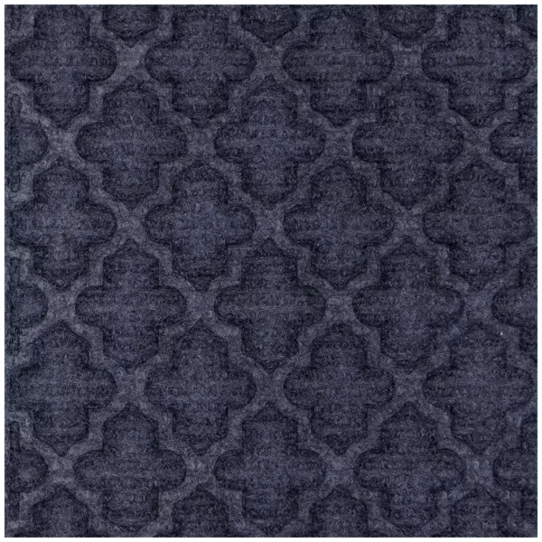 STEPGUARD Door Mat 61cm x 91cm Charcoal Cobalt Blue