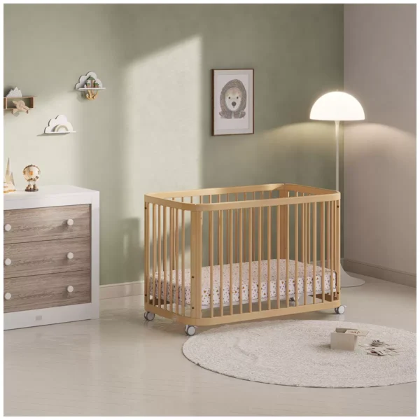 Boori Waratah Sage Compact Cot Bed Almond