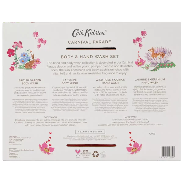 Cath Kidston Hand & Body Wash Set 4 x 500ml