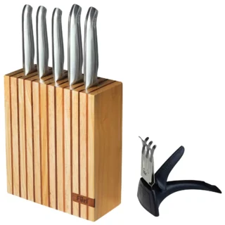 Furi Pro Wooden Knife Block Set