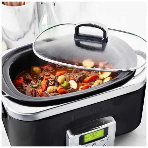 GreenPan Slow Cooker 6L CC005723-003 Black