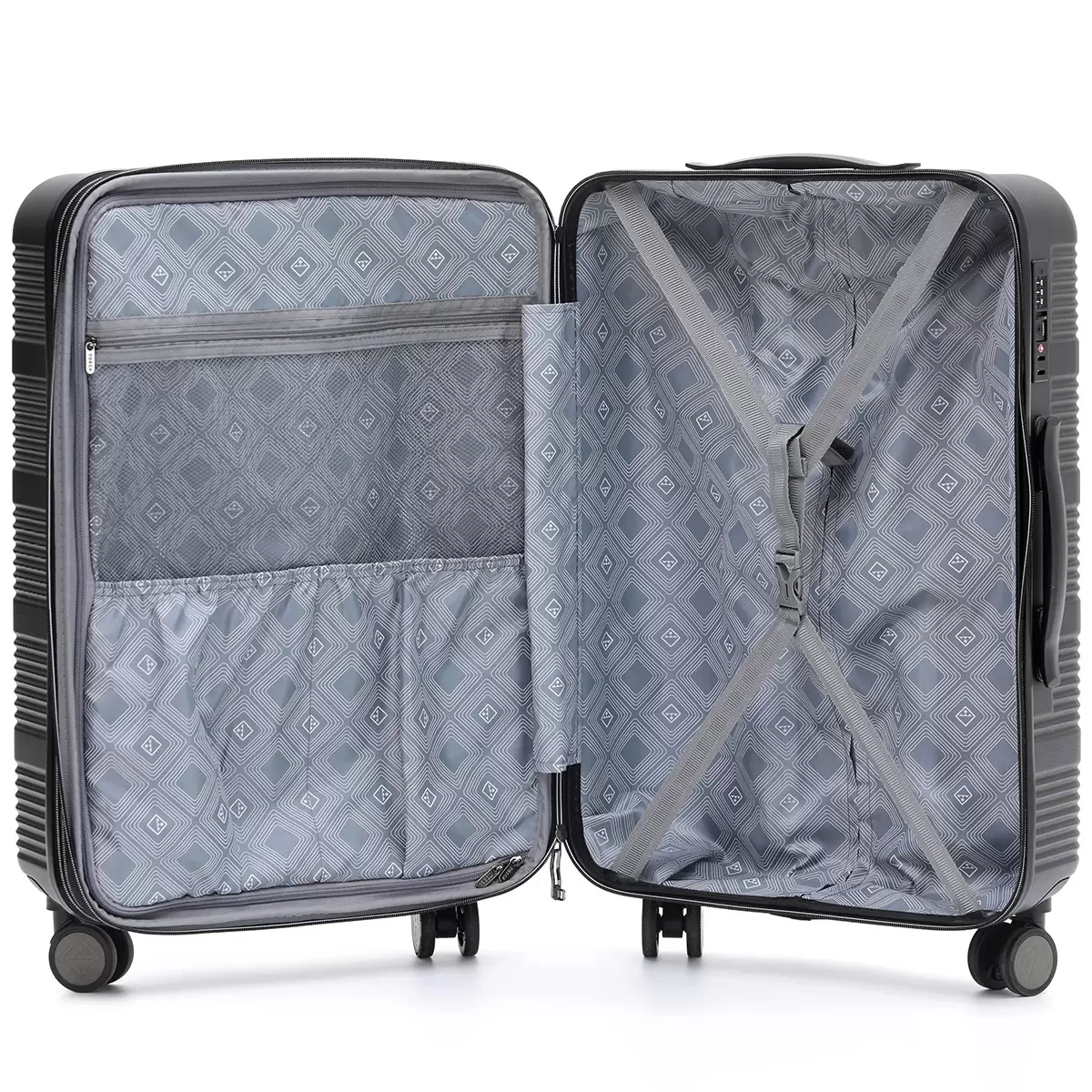 Tosca Cosmic Luggage 3 Piece Set Black