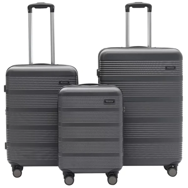 Tosca Cosmic Luggage 3 Piece Set Black