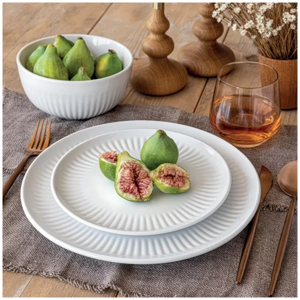 overandback Porcelain Dinnerware Set 12 Piece