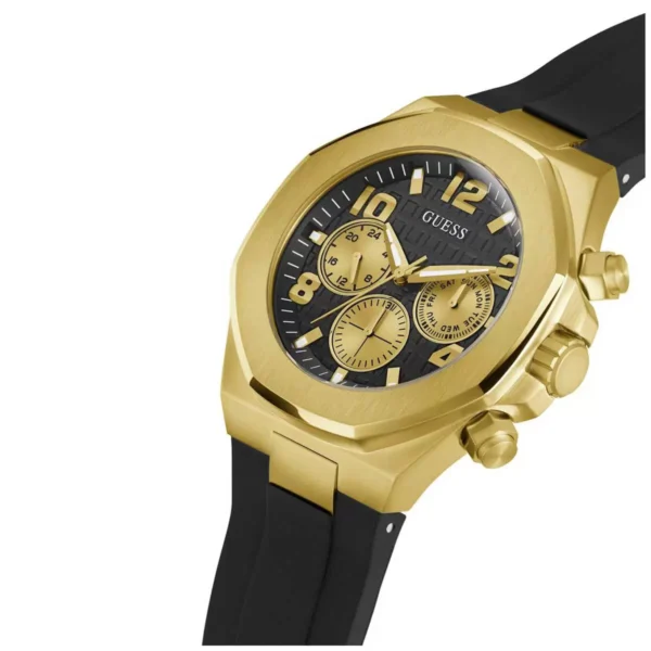 Guess Empire Gold Silicone Men's Watch GW0583G2