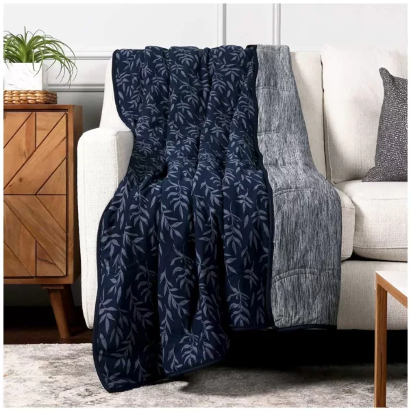 Life Comfort Reversible Cooling Throw 152 x 177cm Navy