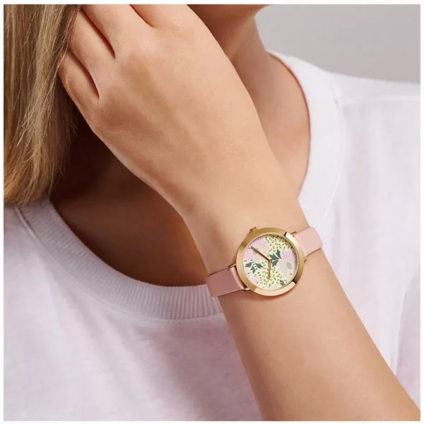 Ted Baker Ammy Floral Pink Leather Women's Watch BKPAMS304