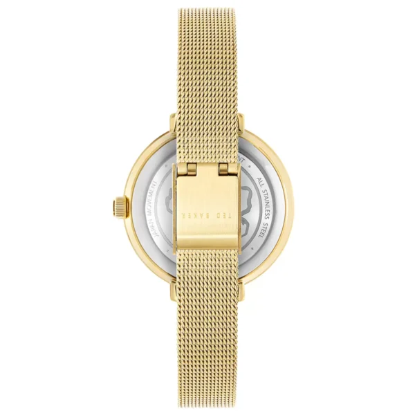 Ted Baker Ammy Floral Gold Mesh Women's Watch BKPAMS305