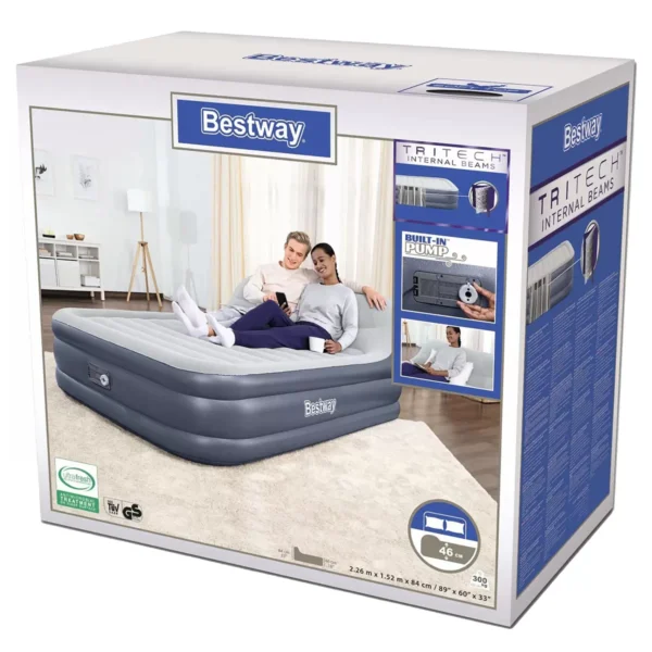 Bestway Tritech Queen Airbed With Built-in AC Pump