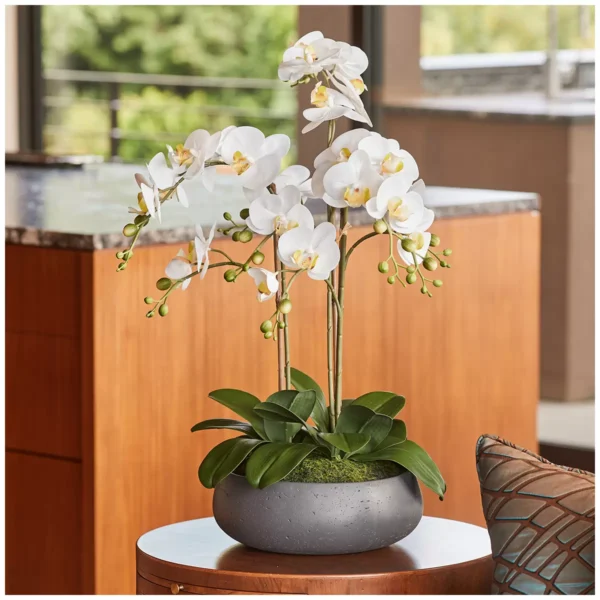 Faux Phalaenopsis Orchid Arrangement