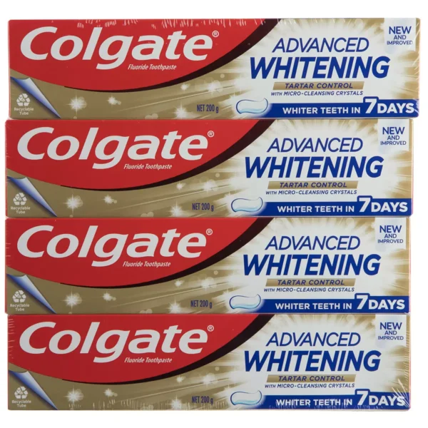 Colgate Advanced Whitening Tartar Control Toothpaste 4 x 200g