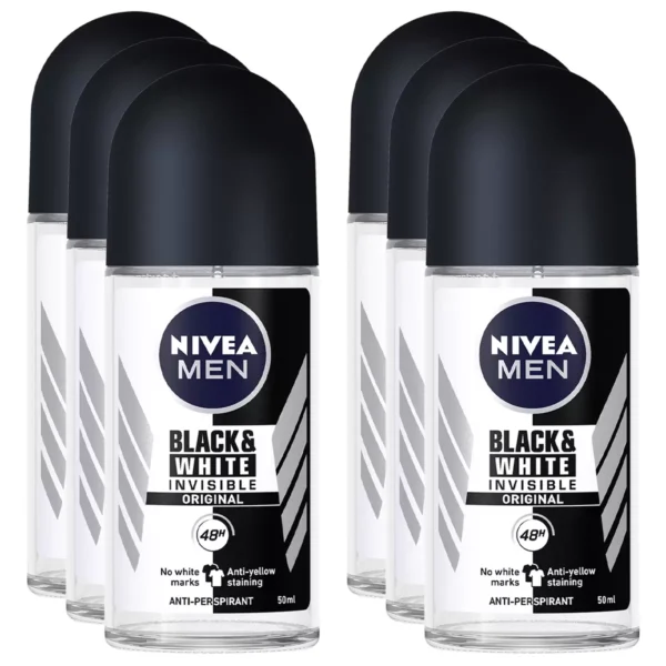 Nivea Roll On M F Invisible Pearl 6x50ml