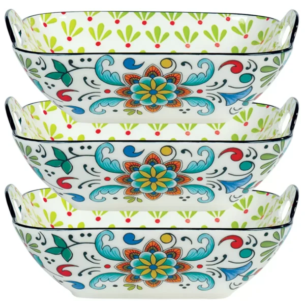 Certified Square Bowls 3 Piece Set