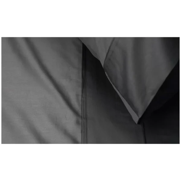 Kingtex American Pima 1000TC Quilt Cover Set Queen - Charcoal