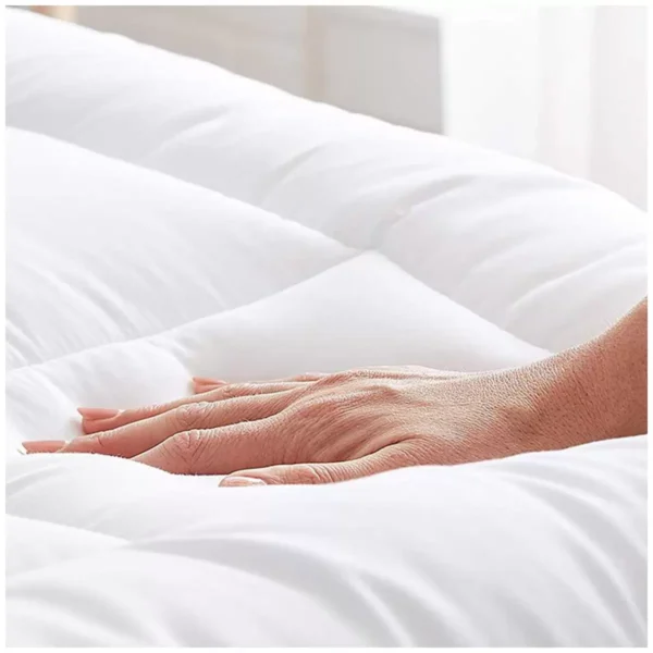 Kingtex Shangri-La Hotel Quality Cooling 5Star Bamboo Mattress Topper Single White SHMT