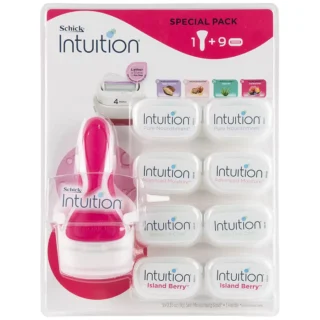 Schick Intuition Razor + 9 Cartridges