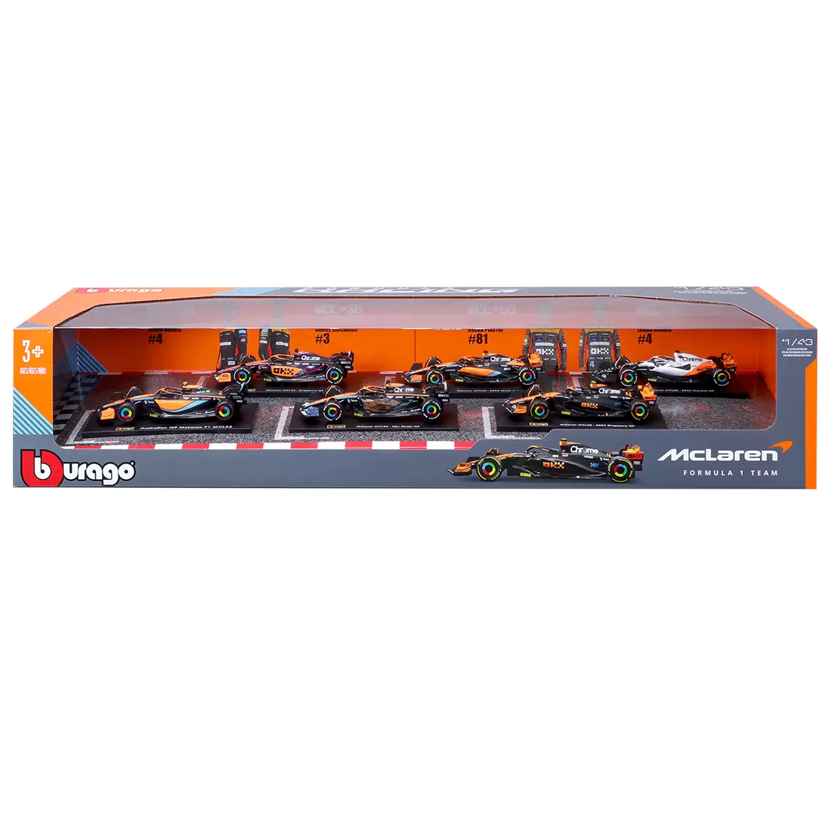 Maisto 1:43 Formula Racing Die Cast 6 Pack McLaren