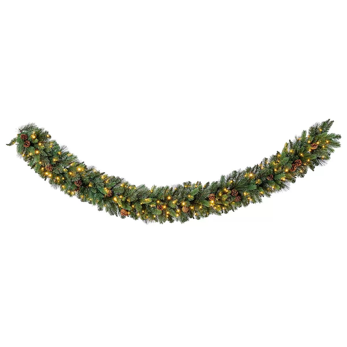 Pre-Lit LED Garland 2.74M