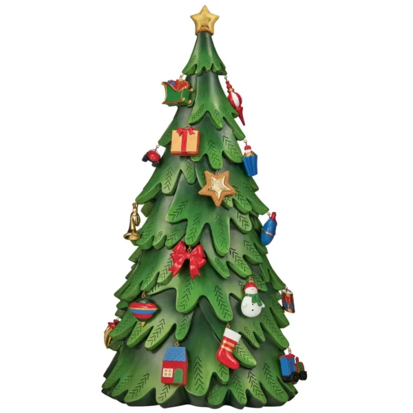 Resin Christmas Tree with Ornaments 62.3cm