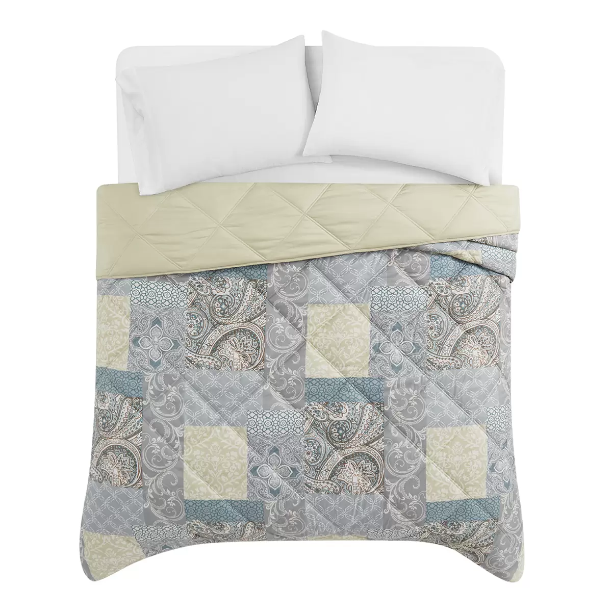 Season's Collection Down Alternative Blanket Queen Khaki