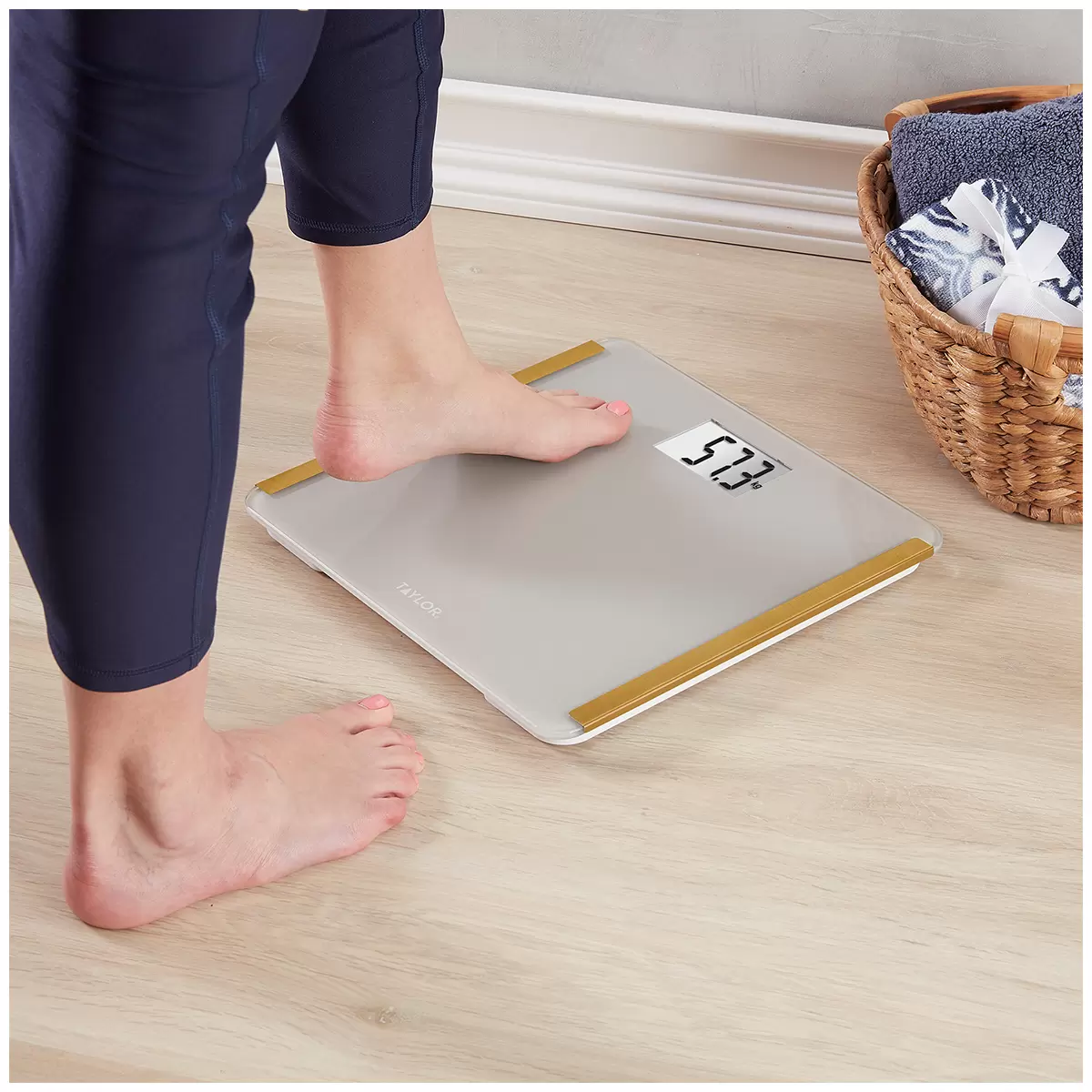 Taylor Bathroom Scale Gold Tone PRIORITY