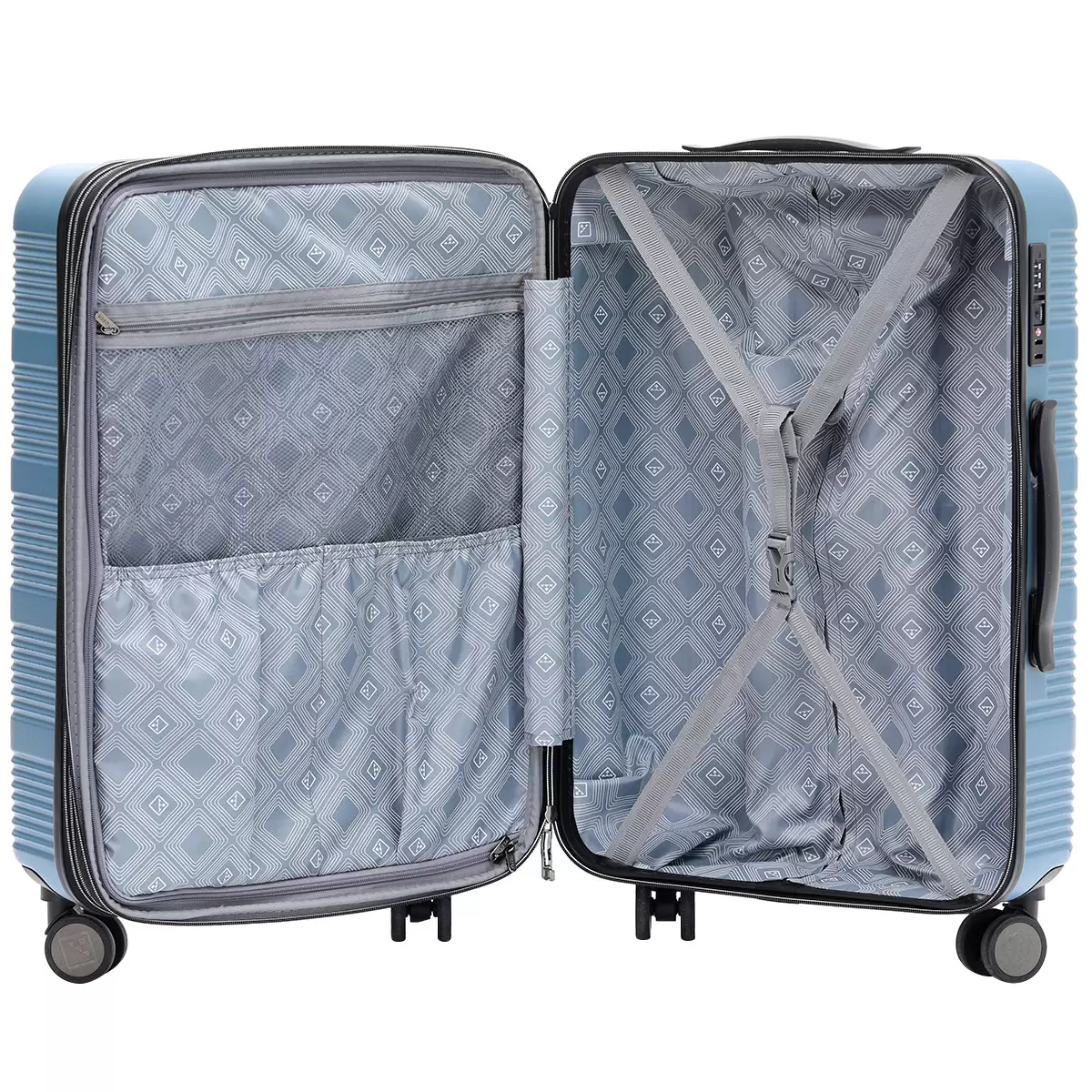 Tosca Cosmic Luggage 3 Piece Set Blue Mirage