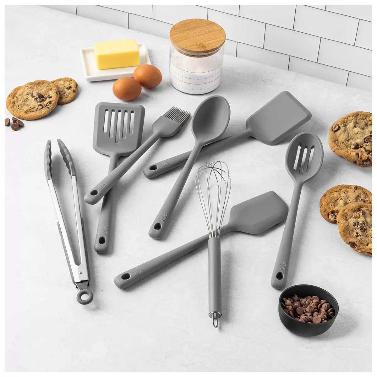 Core Kitchen Tool 8 Piece Set Grey