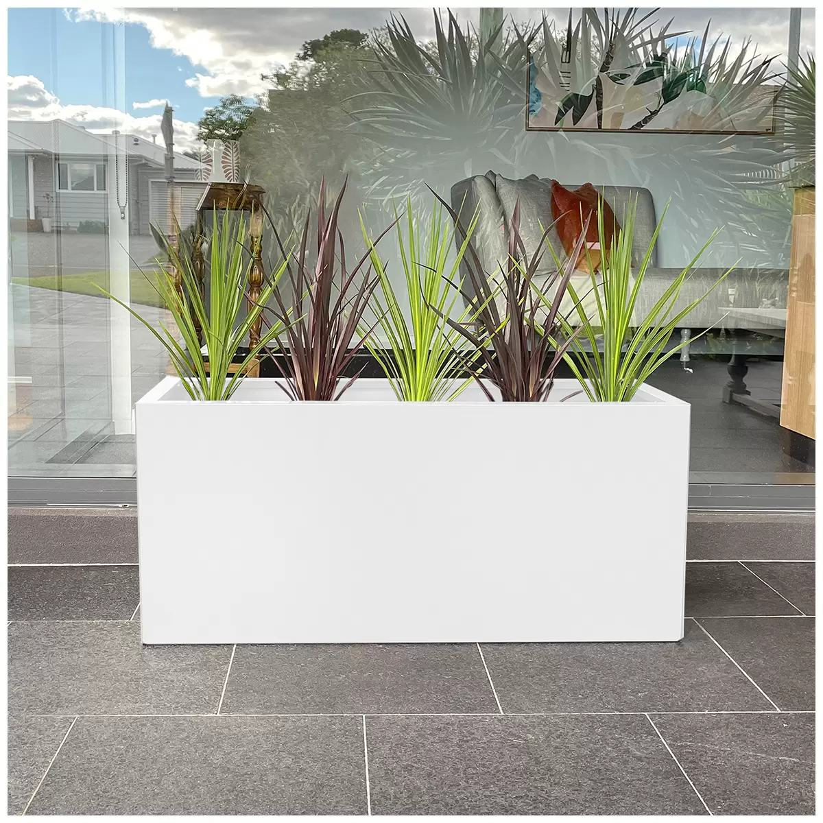 Greenlife Designer Planter Box L x 900 x W x 340 x H 400mm White