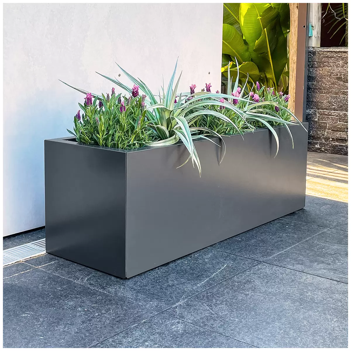 Greenlife Designer Planter Box 900L x 300W x 300H Charcoal