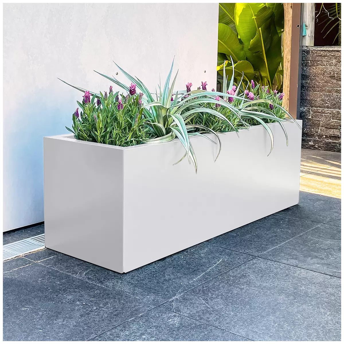 Greenlife Designer Planter Box 900L x 300W x 300H White