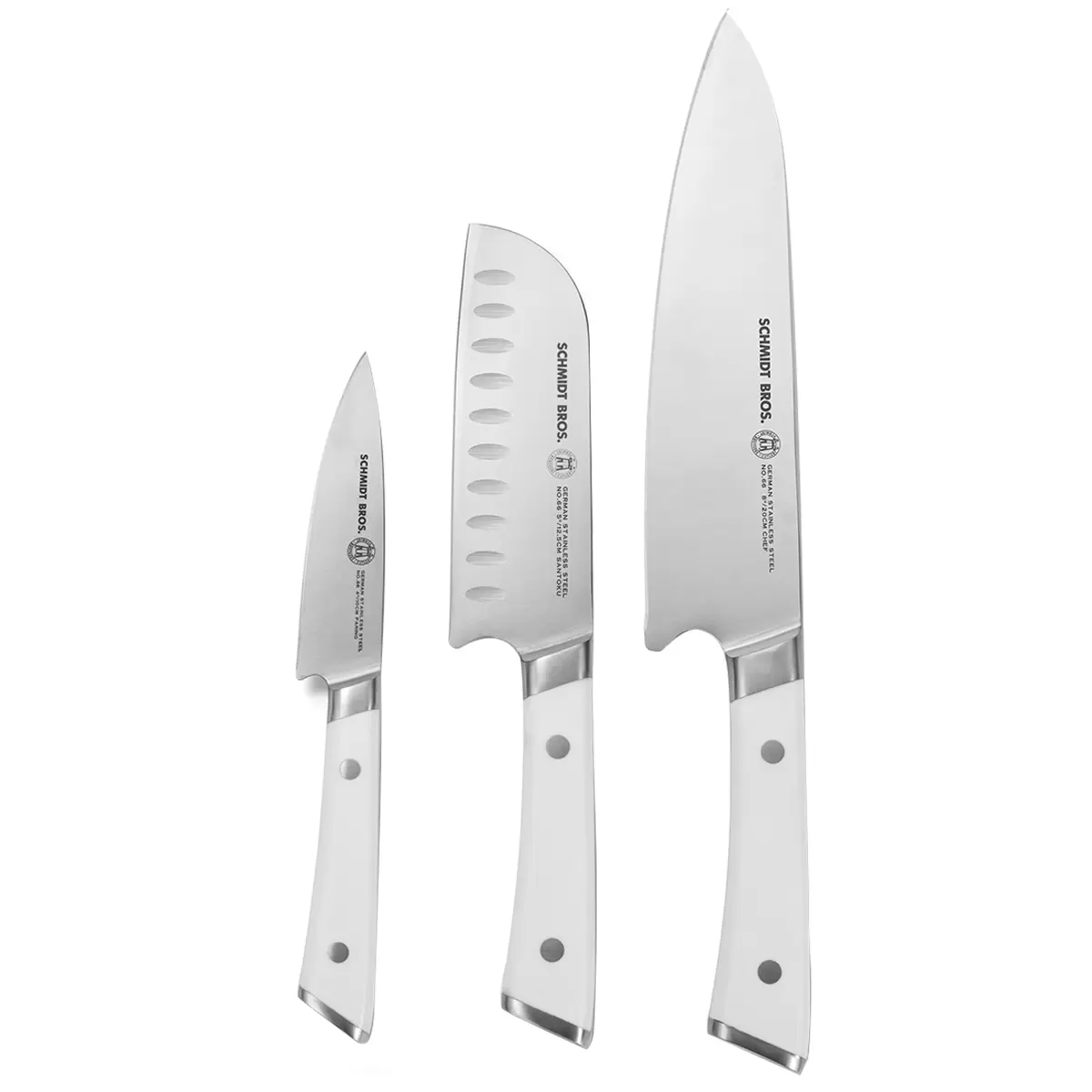 Schmidt Brothers Knives and Shears 5 Piece Set White