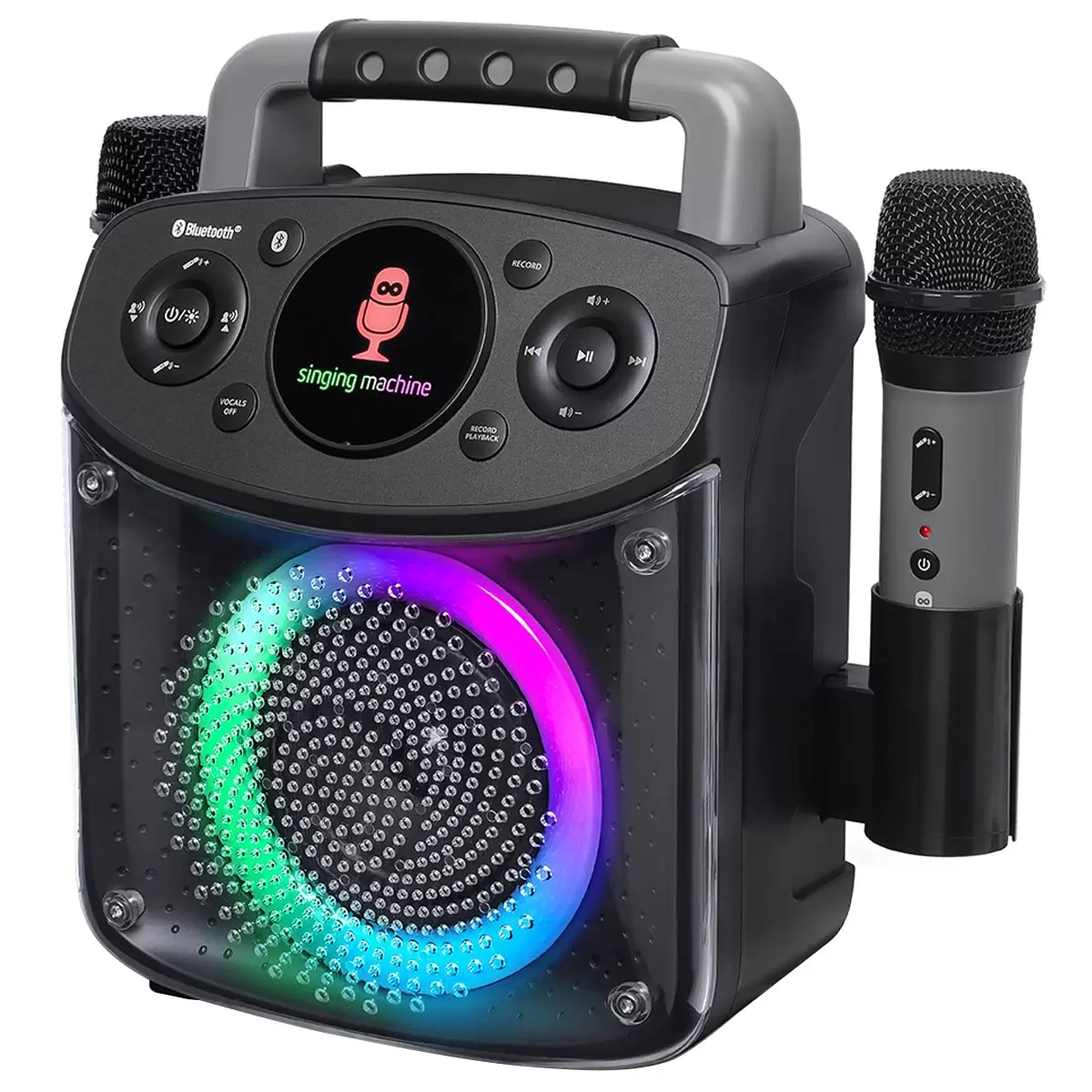 Singing Machine Mini Sparkle Bluetooth Karaoke Speaker SML294BK