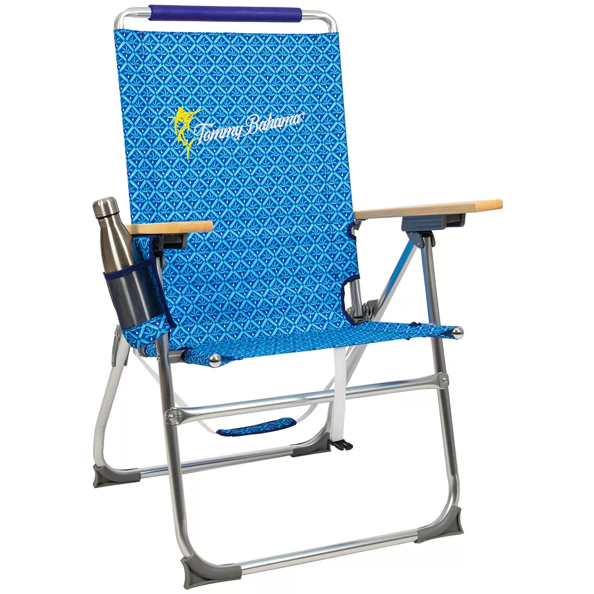 Tommy Bahama Hi-Boy Beach Chair Blue Palm