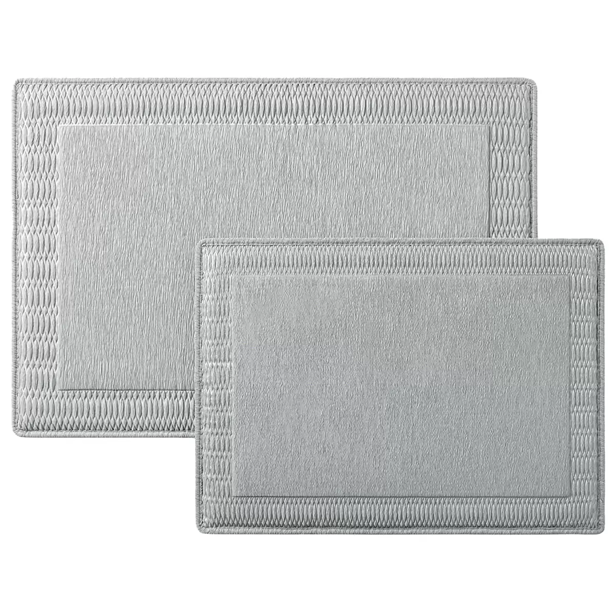 Premiere Memory Foam Bath Mat 2 Pack Grey